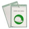 C-Line Products Ticket Holder, White, Green, Vinyl, 9.8" W, 13.6" L, 0.1" H 44103 - alternate 1